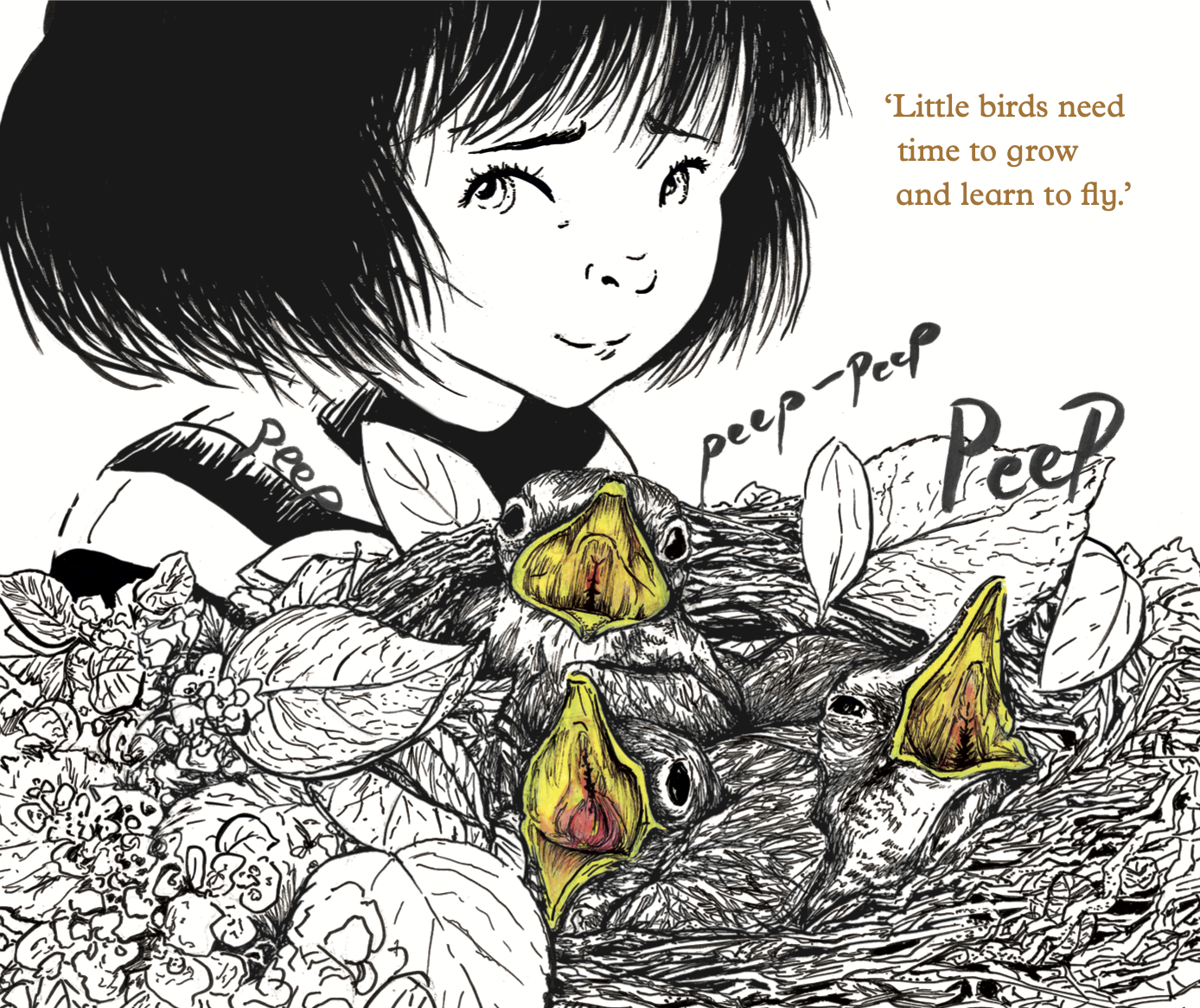 Wild Eyes page illustration